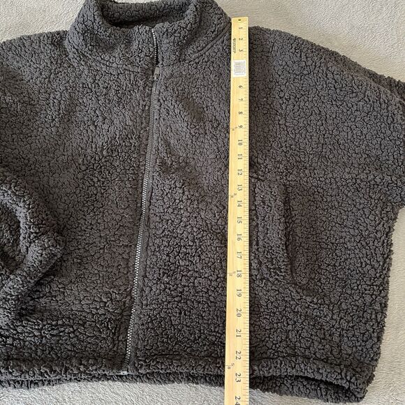 Express Fleece Jacket Coat Women’s Black XL Full Zip Sherpa - Picture 4 of 5